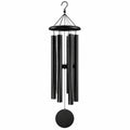 Carillon éolien 80 cm en métal noir à suspendre style contemporain