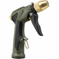 Pistolet d'arrosage 17 cm en plastique vert et laiton réglable